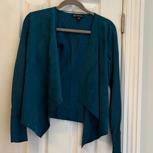 INC International Concepts Teal Draped Blazer